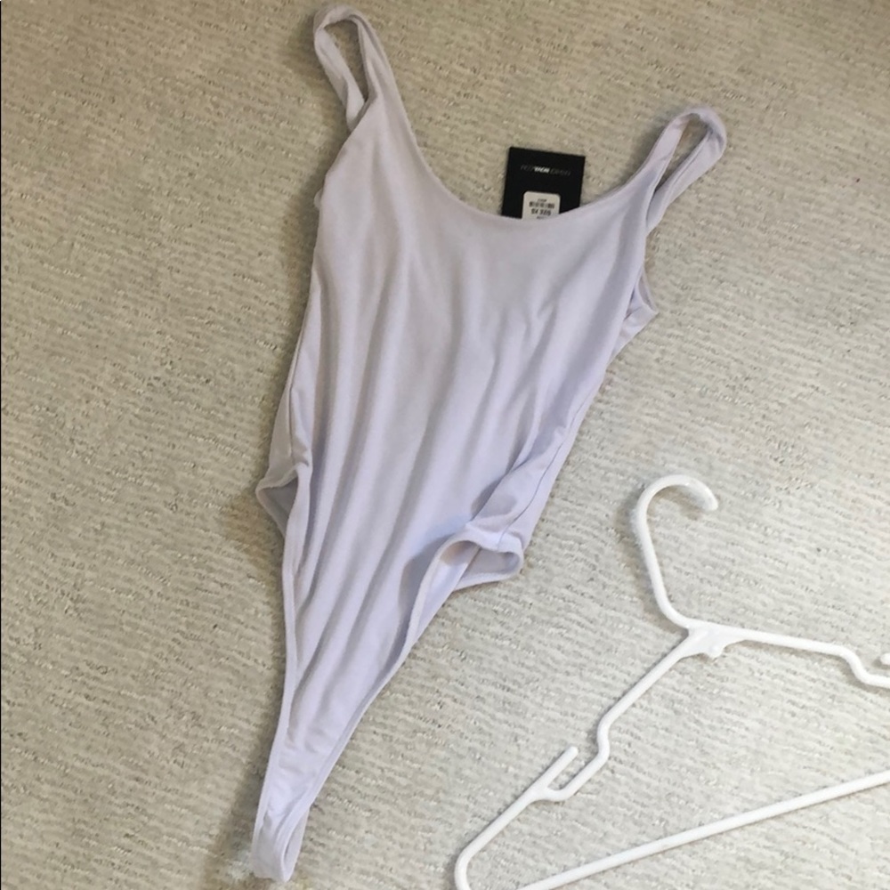 Fashion Nova White Bodysuit NWT